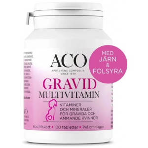 ACO Gravid Multivitamin - Bästa billiga multivitamin för ammande och gravida